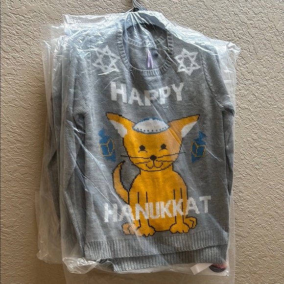 Happy Hannukat Sweater Multiple Sizes - Picture 1 of 3